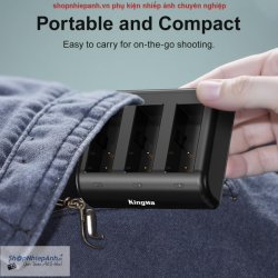 thumbnail Combo 2 pin 1 sạc Kingma LCD BM068 for Osmo action 5 Pro /4/3 - 6