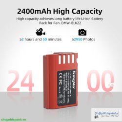 thumbnail Combo 2 pin 1 sạc Kingma LCD for Panasonic DMW-BLK22 ver 4 (2400mah) - 2