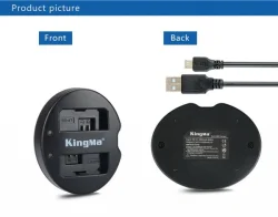 thumbnail Combo 2 pin và 1 sạc đôi Kingma BM015 for canon LP-E5 450D 500D 1000D rebel XSi T1i KissX2 KissX3 - 1