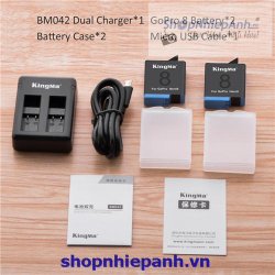 thumbnail Combo 2 pin và 1 sạc đôi Kingma for Gopro hero 8 7 6 5 - 3