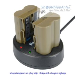 thumbnail Combo 2 pin và Sạc Đôi Kingma for Canon BP-511A 1600mah