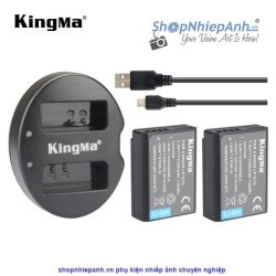 thumbnail Combo 2 pin và Sạc Đôi Kingma for Canon LP-E10 1020mah eos for Rebel T5, T3, Kiss X70,  X50  1100D, 1200D, 1300D, 2000D, 4000D