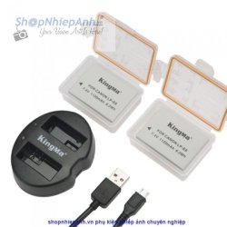 thumbnail Combo 2 pin và Sạc Đôi Kingma for Canon LP-E8 1120mah