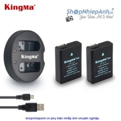 thumbnail Combo 2 pin và Sạc Đôi Kingma for Nikon EN-EL14 1030 mah