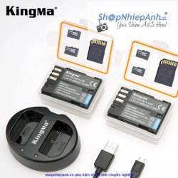 thumbnail Combo 2 pin và Sạc Đôi Kingma for Pentax D-li90 1600mah K5, K5 mark ii, K7, 645D