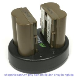 thumbnail Combo 2 pin và Sạc Đôi Wasabi for Canon BP-511 - 0