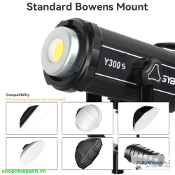 thumbnail Combo 3 đèn Led ZSYB Y300S bản mới 2700-6500K bi color siêu sáng 900w kèm softbox cầu lantern 65cm - 7