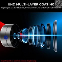 thumbnail Combo 3 filter macro 32X lens 40-90mm kèm filter CPL và Star - 2