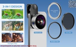 thumbnail Combo 3 filter macro 32X lens 40-90mm kèm filter CPL và Star