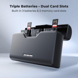 thumbnail Combo 3 pin 1 sạc K&F concept for Sony NP-BX1 1240mah(KF28.0134) - 1