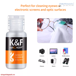 thumbnail Combo 5 khăn lau lens micro fiber và nước lau K&F concept - 8