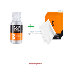 thumbnail Combo 5 khăn lau lens micro fiber và nước lau K&F concept