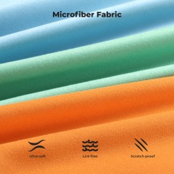 thumbnail Combo 6 khăn micro fiber chuyên dụng chống trầy chống tạo bụi (kf08.086) - 1