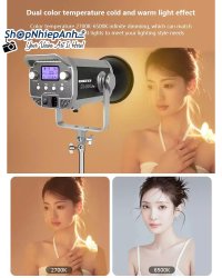 thumbnail Combo 1 đèn Led Yongeer SL300Pro 300W 2700K-6500K softbox lantern chinaball standar - 2