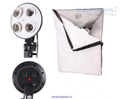 thumbnail Combo chuôi đèn 4 bóng và softbox 60x90cm - 2