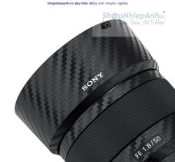 thumbnail Combo dán Carbon bảo vệ Lens Sony FE 50f1.8