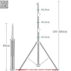 thumbnail Combo Đèn Led Tolifo Konway KW-500B Pro kèm chân inox và sofbox cầu - 2