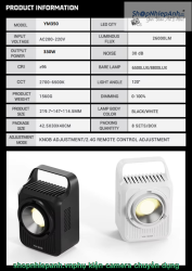 thumbnail Combo đèn led ZSYB YM-350 (330W) kèm softbox cầu và chân đứng - 4