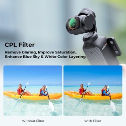 thumbnail Combo filter K&F concept CPL + ND4 + ND8 for DJI Osmo pocket 4/3 AGC Japanese 28 layers nano HD Glass (sku.2094) - 2