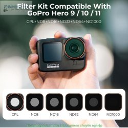 thumbnail Combo Filter K&F concept CPL+ND8+ND16+ND32+ND64+ND1000 for Gopro Hero 9 10 11 12 (SKU.2012) - 0