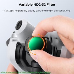 thumbnail Combo Filter K&F concept Kit for DJI Mini 4 Pro Pack (CPL+UV+ND2-32 (1-5 Stops)+ND32-512 (5-9 Stops) AGC Japanese 28 layers Glass (sku.2083) - 3