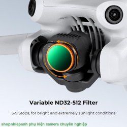 thumbnail Combo Filter K&F concept Kit for DJI Mini 4 Pro Pack (CPL+UV+ND2-32 (1-5 Stops)+ND32-512 (5-9 Stops) AGC Japanese 28 layers Glass (sku.2083) - 4