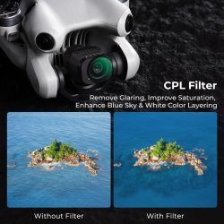 thumbnail Combo Filter K&F concept Kit for DJI Mini 4 Pro Pack CPL+UV+ND2-32 (1-5 Stops)+ND32-512 (5-9 Stops) AGC Japanese 28 layers Glass (sku.2083) - 2