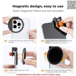 thumbnail Combo Filter K&F concept Nano-X nam châm variable ND2-ND32 (1-5 stops) 67mm cho smartphone - 4