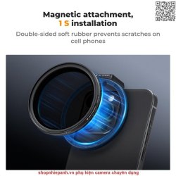 thumbnail Combo Filter K&F concept Nano-X nam châm variable ND8-ND128 (3-7 stops) 67mm cho smartphone - 6