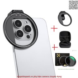 thumbnail Combo Filter K&F concept Nano-X nam châm variable ND8-ND128 (3-7 stops) 67mm cho smartphone