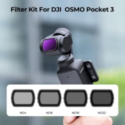 thumbnail Combo filter K&F concept  ND4+ND8+ND16+ND32 for DJI Osmo pocket 4/3 AGC Japanese 28 layers nano HD Glass (sku.2093) - 0