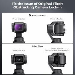 thumbnail Combo filter K&F concept  ND4+ND8+ND16+ND32 for DJI Osmo pocket 4/3 AGC Japanese 28 layers nano HD Glass (sku.2093) - 2