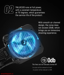 thumbnail Combo bộ Led di động Yongnuo YNLUX100 kèm softbox YN55K và pin sạc và chân - 5