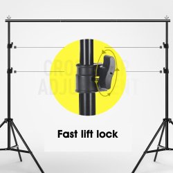 thumbnail Combo giá treo phông di động 1m8 x 3m - 5