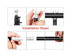 thumbnail Combo giá treo phông di động 1m8 x 3m - 6