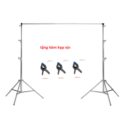 thumbnail Combo giá treo phông di động 2m8 x 3m  INOX