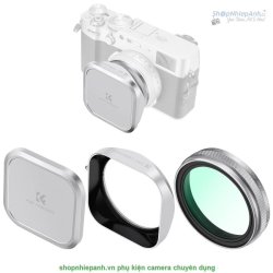 thumbnail Combo K&F concept Hood+cap+filter UV for Fujifilm X100, X100F, X100S, X100T, X100V, X100VI (sku.2276)
