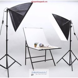 thumbnail Combo Kit 2 đèn LED siêu sáng softbox 50x70 150W kèm remote điều khiển từ xa - 2