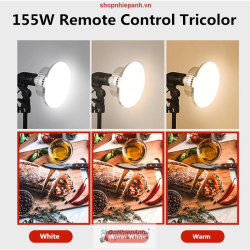 thumbnail Combo Kit đèn LED siêu sáng softbox 50x70 150W kèm remote điều khiển từ xa - 3
