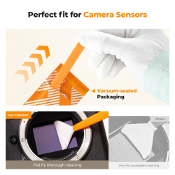 thumbnail Combo lau sensor medium format camera K&F concept sensor cleaning swab kit (kf08.092) - 1