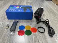 thumbnail combo LED chiếu điểm spot light YM-80 zoom led bicolor  3200K-6500K (đèn giả nắng) kèm chân đèn - 1