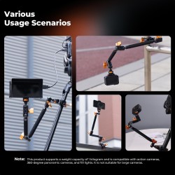 thumbnail Combo magic arm clamp boom kit 22in K&F concept MS-63 KF31.201 - 6