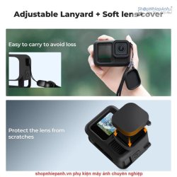 thumbnail Combo phụ kiện Gopro 13 bao silicon và nắp che lens và nắp đậy pin và dán màn hình - 2