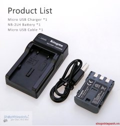 thumbnail Combo pin sạc KingMa NB-2LH for Canon 350D 400D S70 S80 G7 G9 - 4
