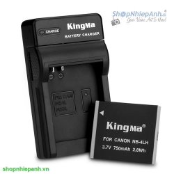 thumbnail Combo pin và sạc KingMa NB-4L 4LH for  Canon PowerShot IXUS / SD / ELPH / IXY