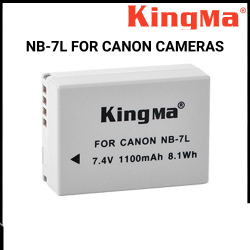 thumbnail Combo pin và sạc KingMa NB-7L 7LH for Canon Powershot G10, G11, G12, SX30 IS, PC1560 - 1