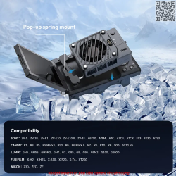 thumbnail Combo Quạt tản nhiệt camera Ulanzi Ulanzi CU01 Thermostatic Semiconductor Camera Cooler Kit - 6