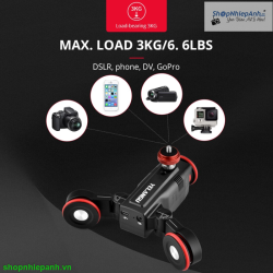 thumbnail Combo slider Yelangu auto dolly L5i quay phim smartphone - 4