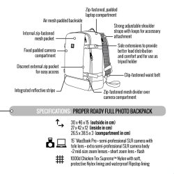 thumbnail Crumpler Proper Roady Full Photo Backpack  Black - 2