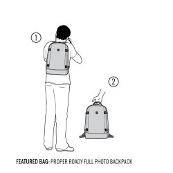 thumbnail Crumpler Proper Roady Full Photo Backpack  Black - 3